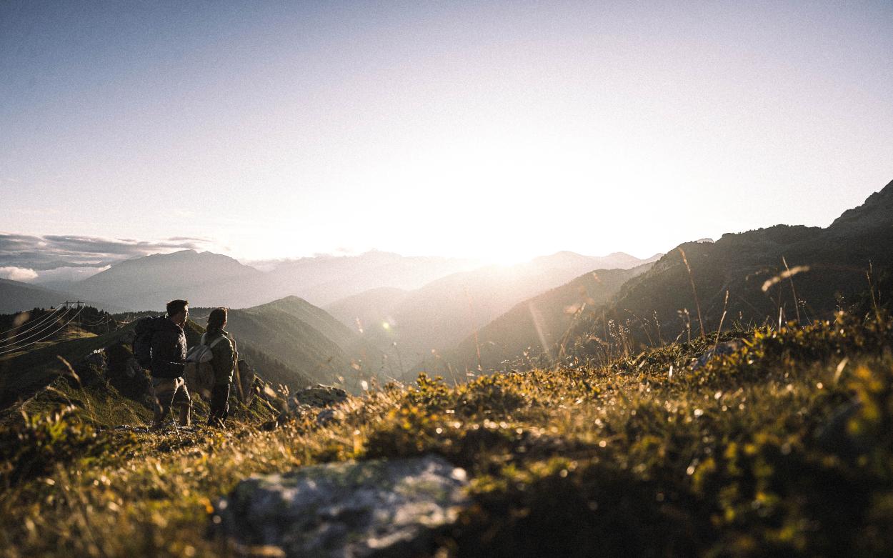 Mountain happiness and sunrise 7=6