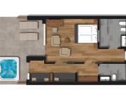 Luxury Terrasensuite Larix mit Whirlpool