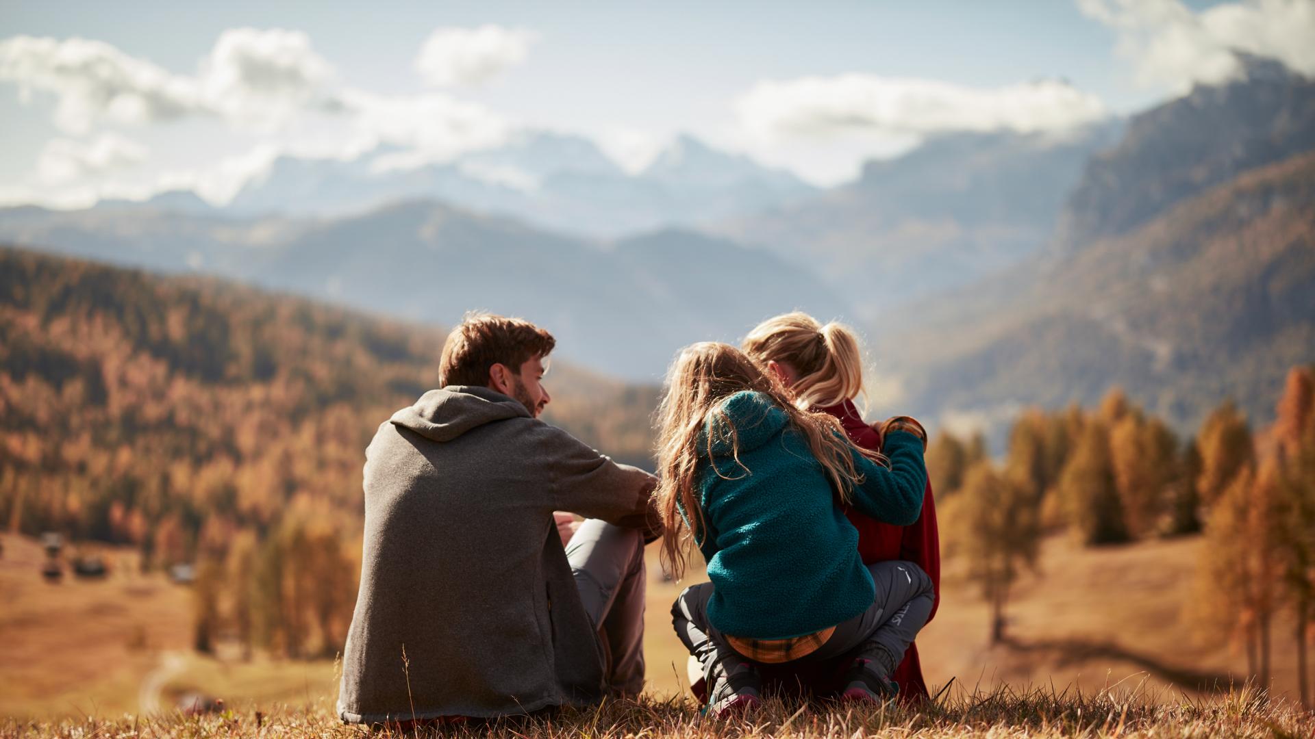 Zusammen im Herbstparadies