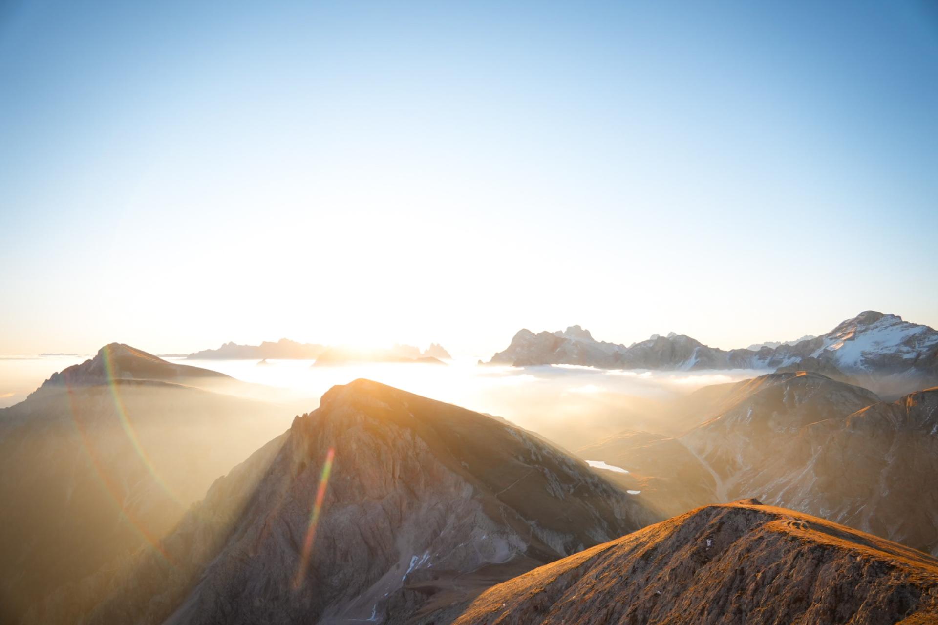 Juli inmitten der Dolomiten