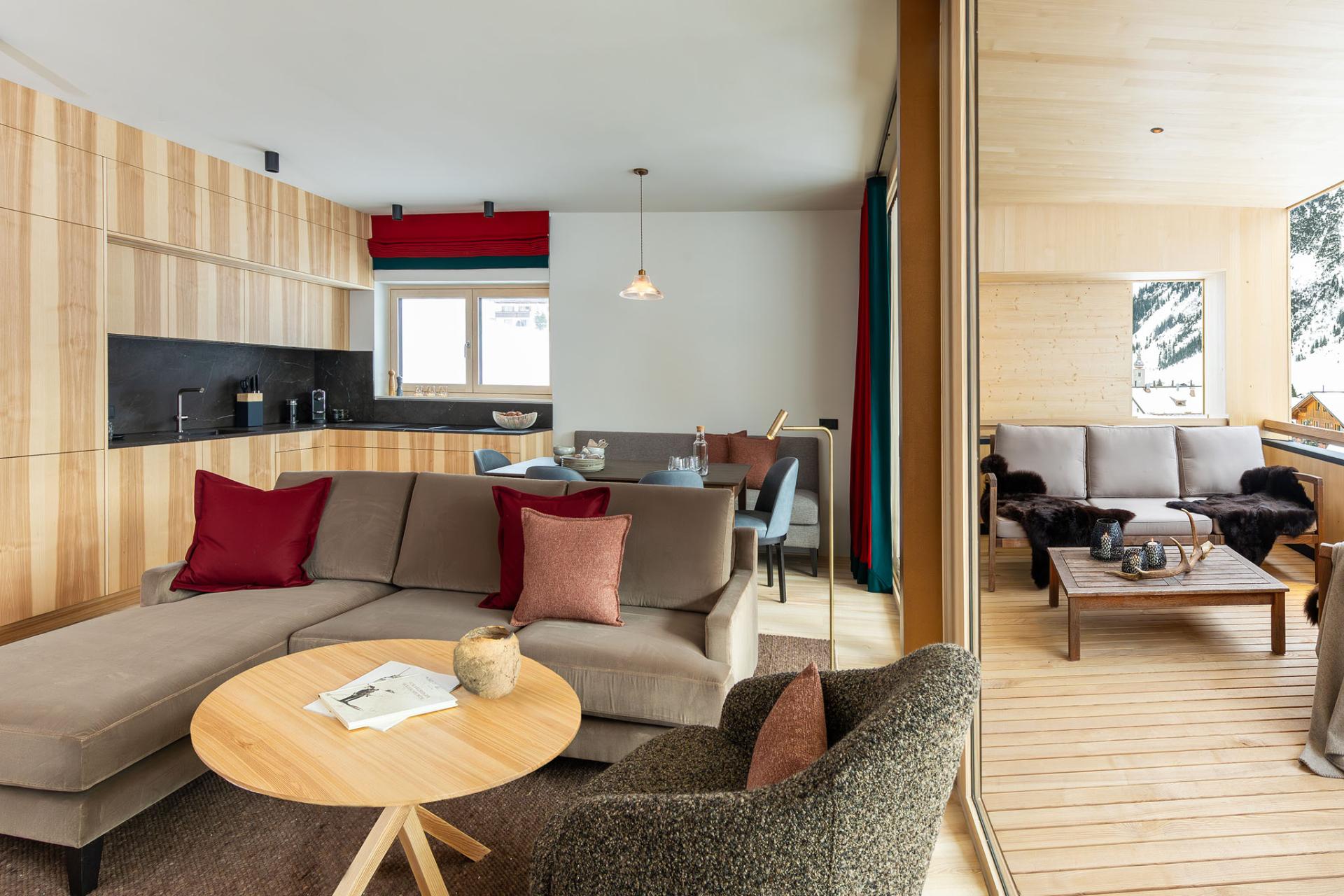 Apartment Chalet mit Lodge