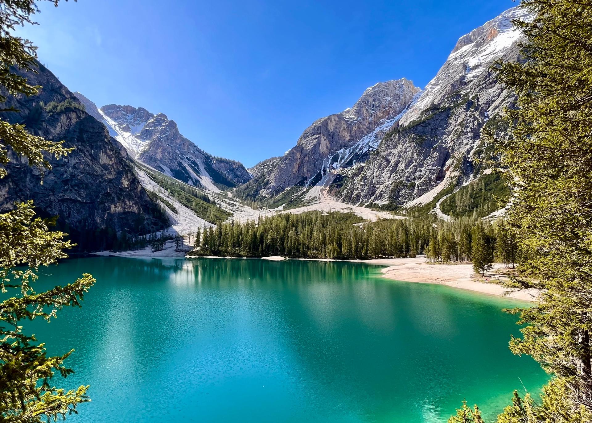 Hotel Monika set in a natural environment with mountains in the background