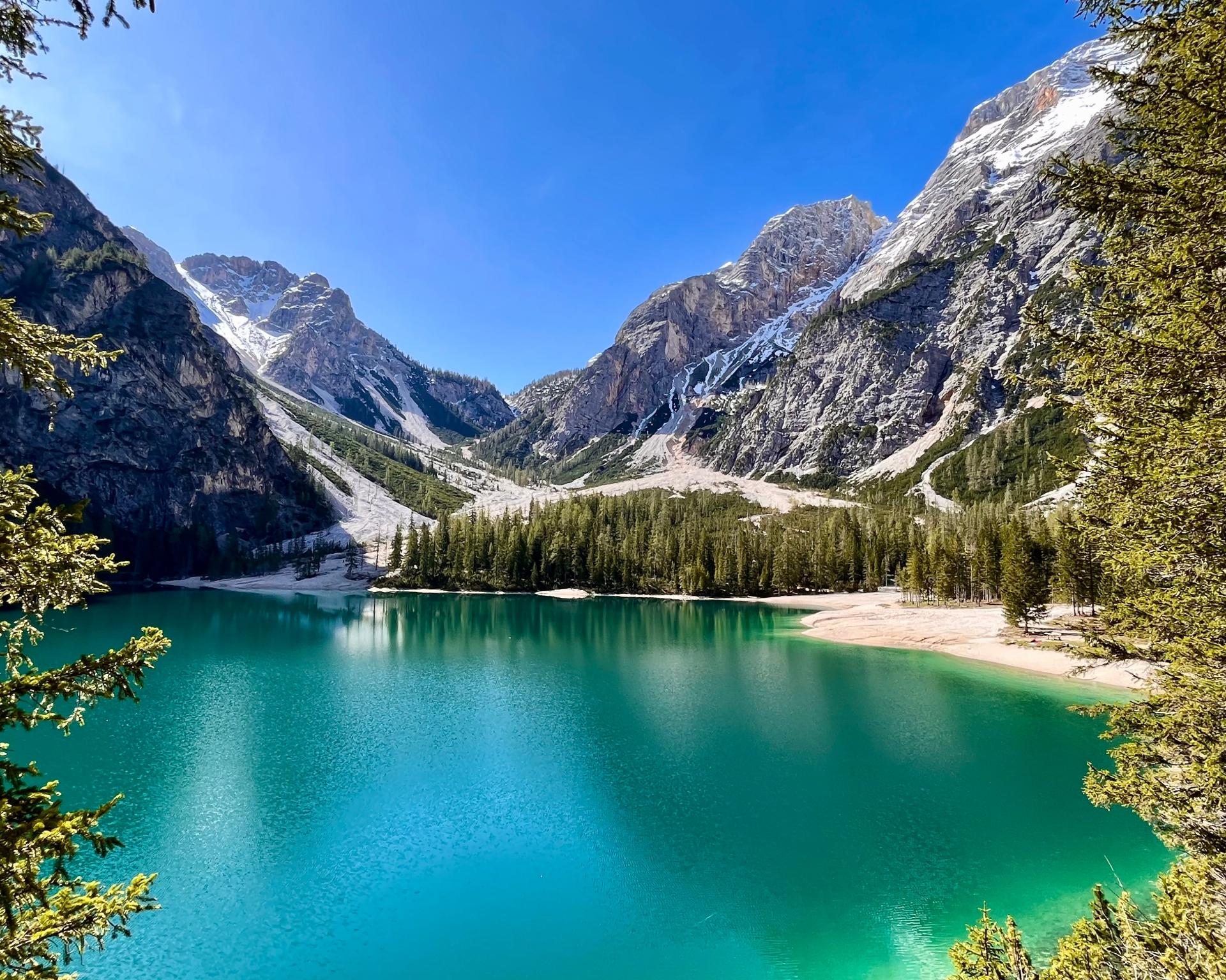 Hotel Monika set in a natural environment with mountains in the background