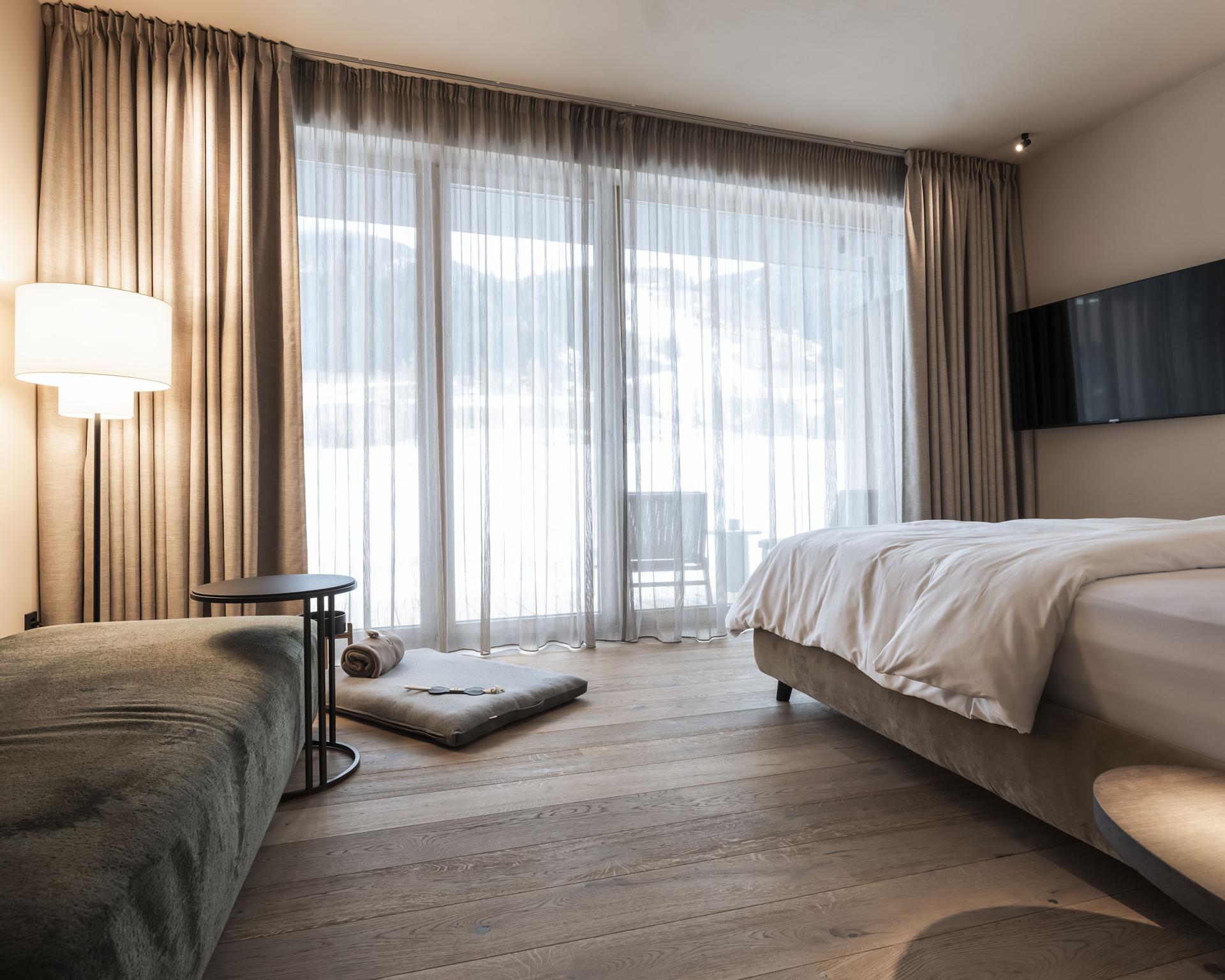 Modern room at Hotel Monika, pet-friendly and elegantly designed