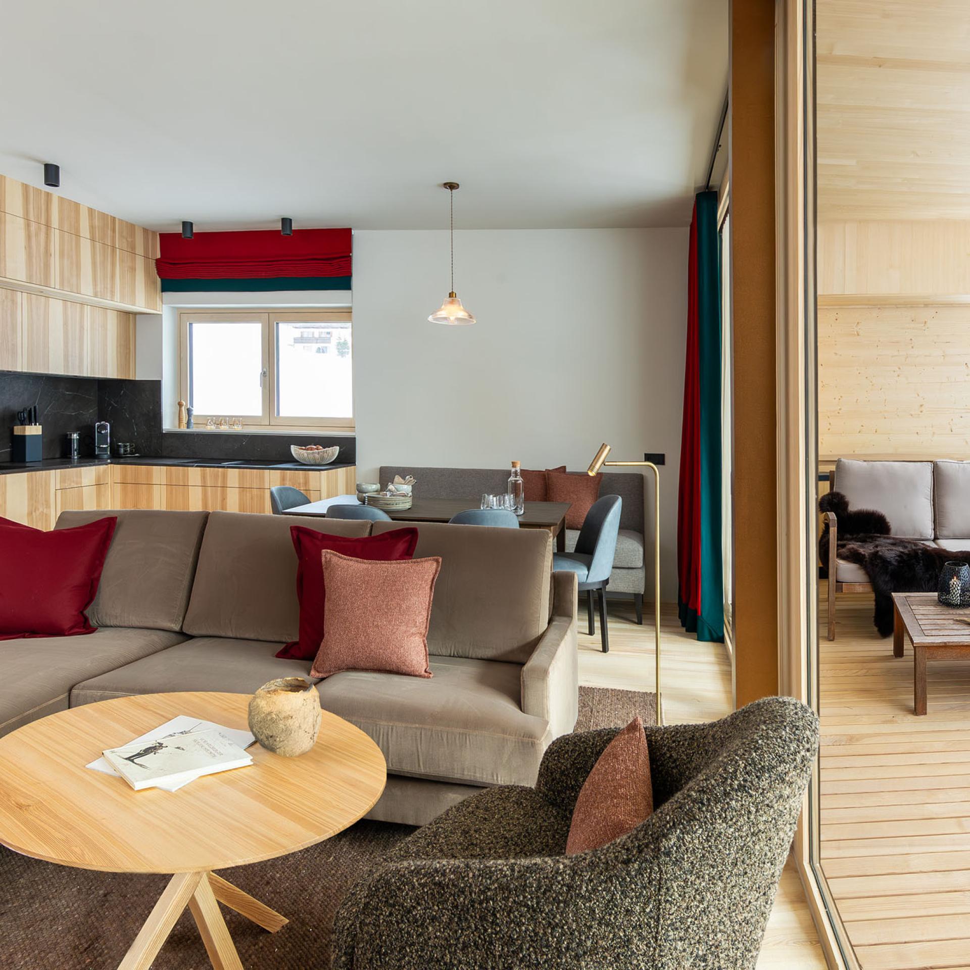 Apartment Chalet mit Lodge