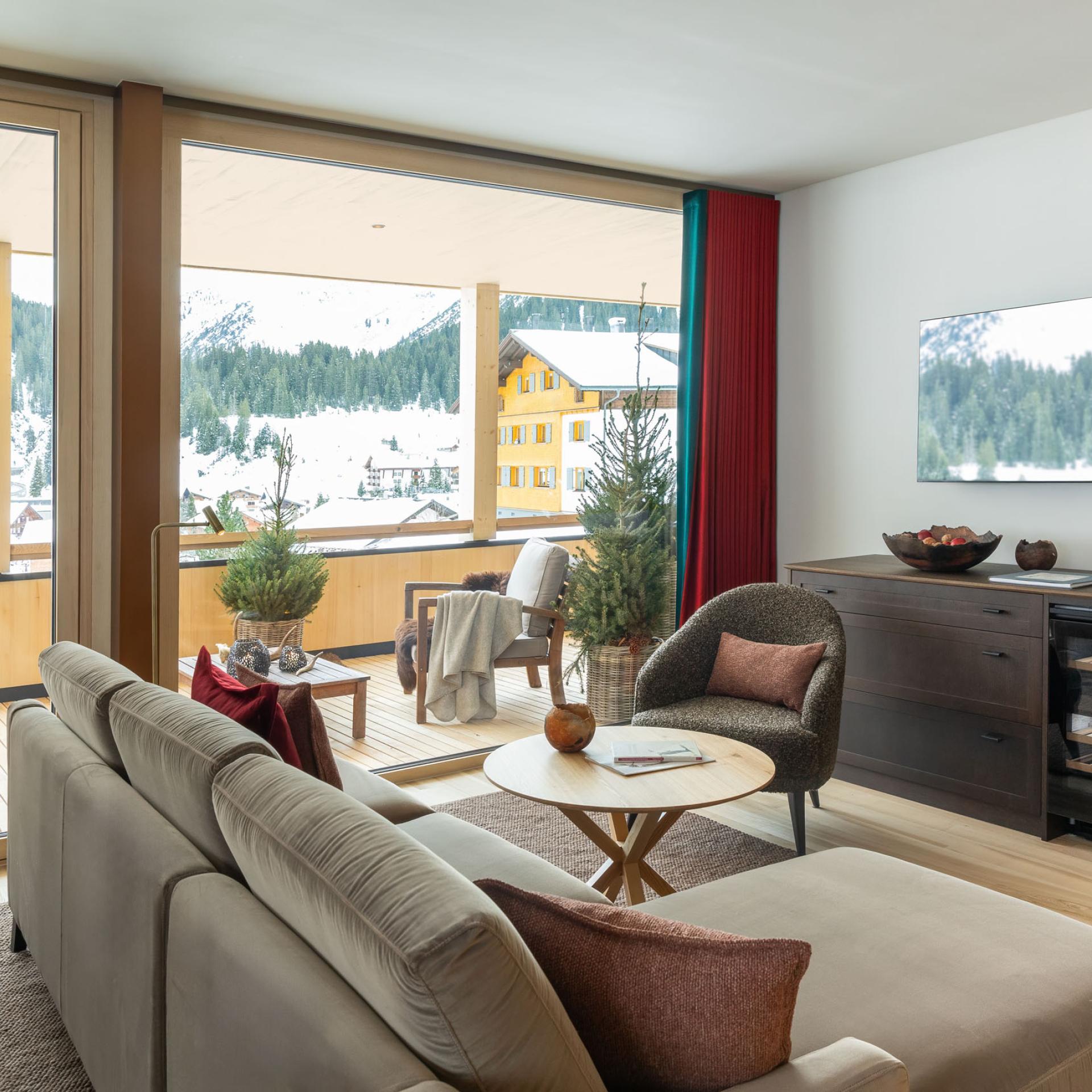 Apartment Chalet mit Lodge