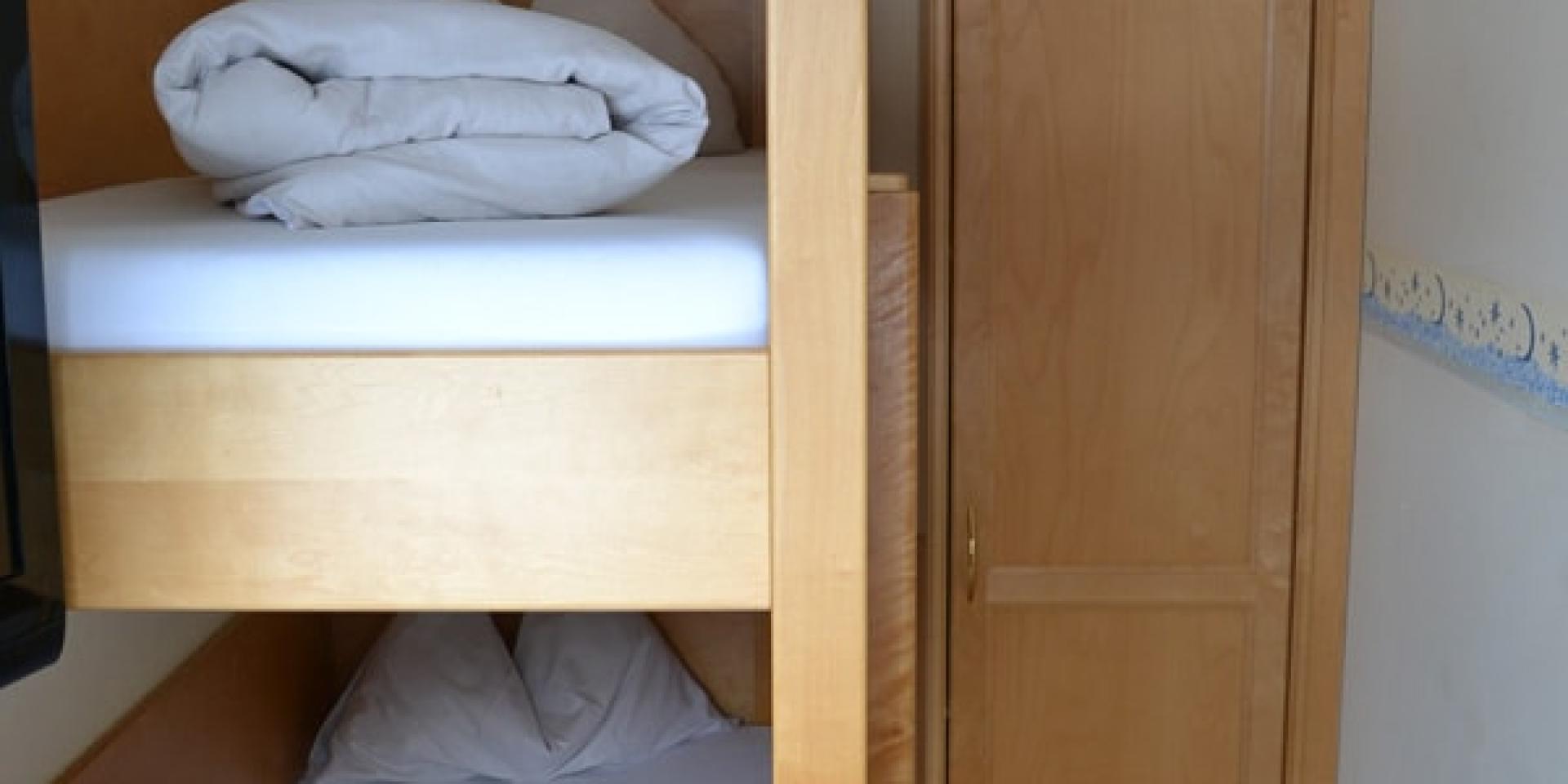Schlafbereich mit Hochbett im Familienresort Buchau