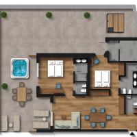 Chalet Mountain with Whirlpool