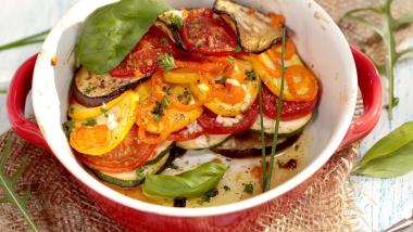 Gemüsegericht im Pfalzblick Wald Spa Resort serviert