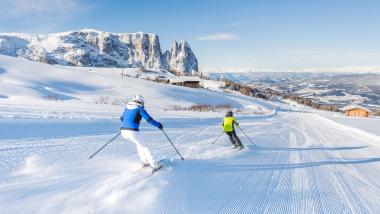 Ski safari in the Dolomites