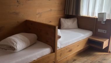 Cozy living area and bedroom at Familienresort Buchau