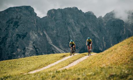 Gravel biking in the Dolomites