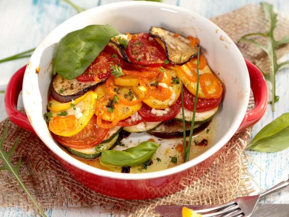 Gemüsegericht im Pfalzblick Wald Spa Resort serviert