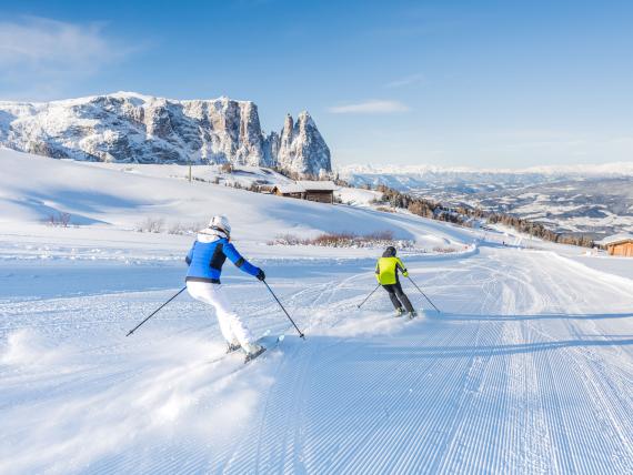Ski safari in the Dolomites