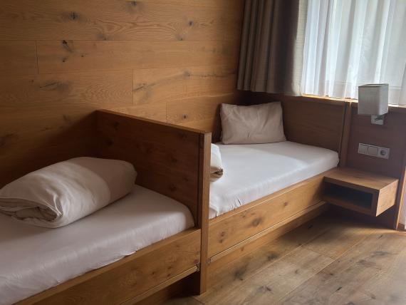 Cozy living area and bedroom at Familienresort Buchau