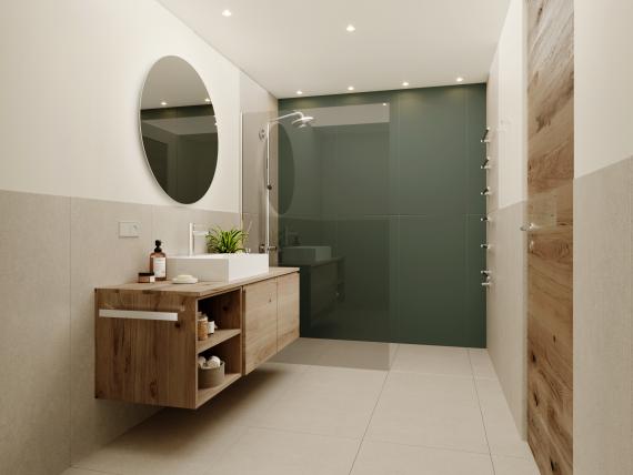 Laurena Betten mit weißer Bettwäsche und Kissen