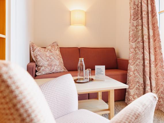 Komfortdoppelzimmer, Sitzecke, Hotel Aurora