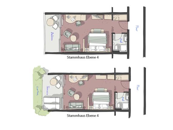 Doppelzimmer Schillerfels