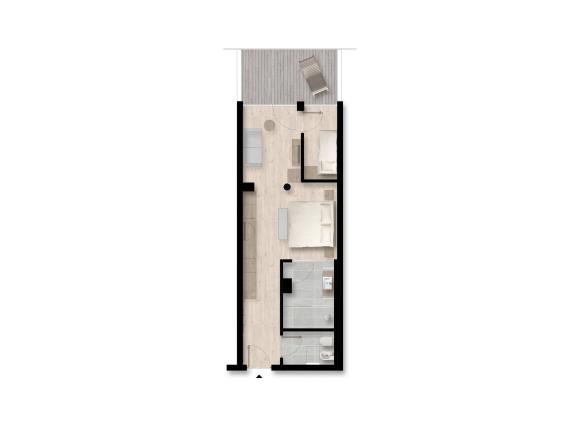 Rooftop Suite Felicità (46-67 m²)