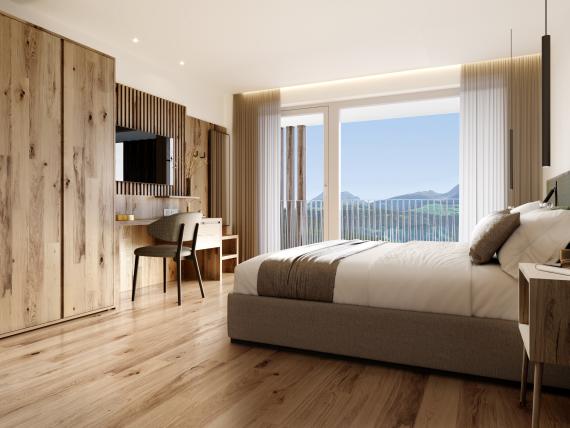 Laurena Bettwäsche auf ungemachtem Bett im Schlafzimmer