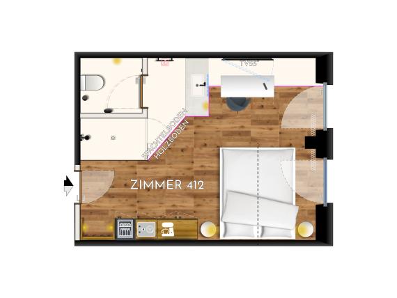 Standardzimmer Zwölfer ohne Balkon