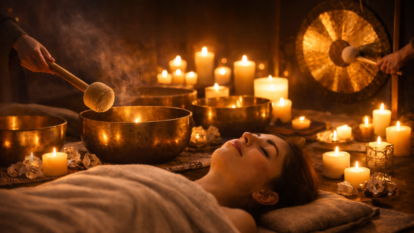 SOUND BATHING A LUME DI CANDELA