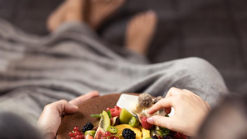 Plate of fresh fruit